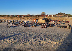 Abendliches Strandleben in Wustrow / Darss