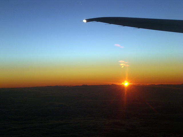 Sonnenuntergang über dem Mittelmeer