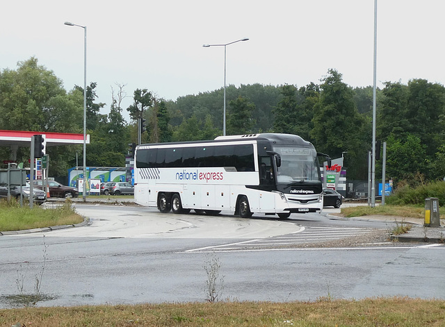 Ambassador Travel (National Express contractor) 304 (BV72 XFA) at Fiveways, Barton Mills - 24 Aug 2024 (P1190327) Ambassador Travel (National Express contractor) 304 (BV72 XFA) at Fiveways, Barton Mills - 24 Aug 2024 (P1190327)
