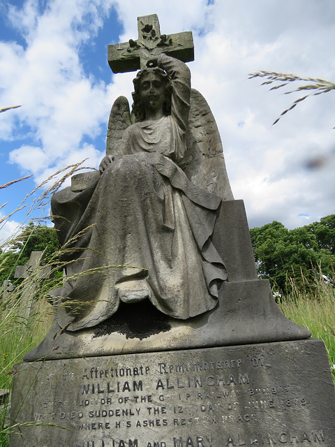 brompton cemetery, london     (137)angel and cross, william allington +1879