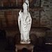 Statue de Saint Magloire dans les combles de l'abbaye Saint Magloire de Léhon Dinan (22) .