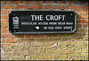 The Croft street sign