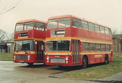 Eastern Counties BVG 225T and OCK 101K - Mar 1988