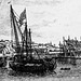 Chatham Dockyard - Ships in ordinary moored on the Medway c1800