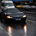 BMW in the rain