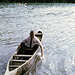 Carl H. Denbow rows boat with hands