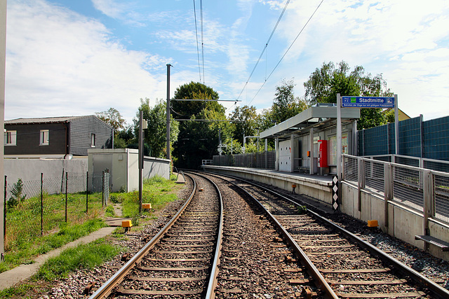 Haltestelle "Buschstraße" der Linie U47 (Dortmund-Huckarde) / 9.09.2018