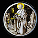 german roundel , glass c.1480