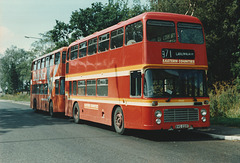 Eastern Counties BVG 225T and XNG 206S - Aug 1987