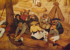 Detail of The Harvesters by Brueghel in the Metropolitan Museum of Art, February 2014