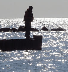 Tapferer Ostsee-Angler