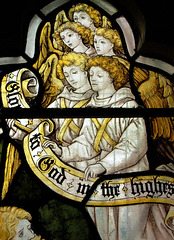 Detail of Memorial Window to 7th Duke of Devonshire, Beeley Church, Derbyshire