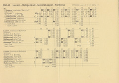 PTT Timetable 550.45 (31 May 1987-28 May 1988)