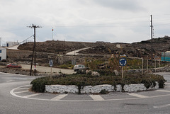 l'unique rond-point d'Amorgos