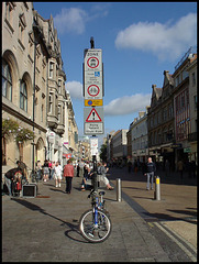 ugly signage in Oxford City Centre