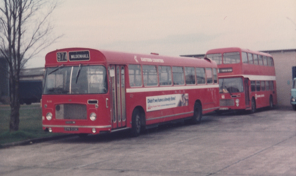 Eastern Counties EPW 513K and RAH 261W - 17 Apr 1984