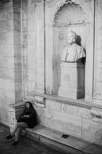 At the New York Public Library