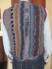 nuno felted man's vest