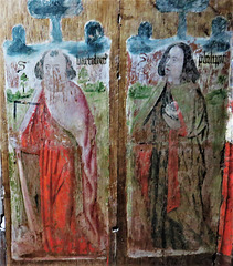 sherford church, devon, c16 screen dado  (4)