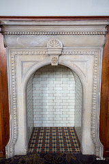 Masonic motif on Fireplace in the Clayton Hotel