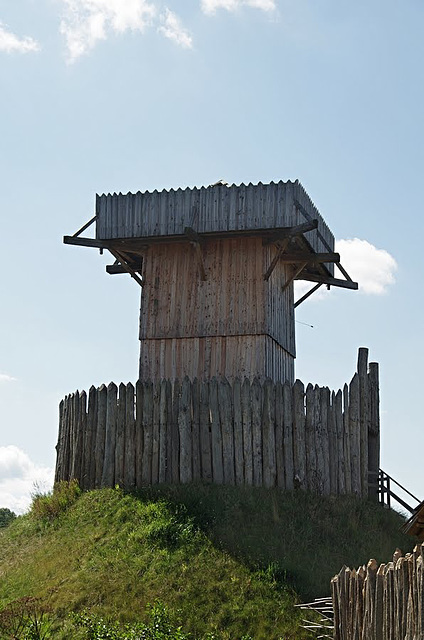 Turmhügelburg, frühes Hochmittelalter