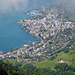 Die Stadt Montreux gelegen an der sogenannten Westschweizer Riviera