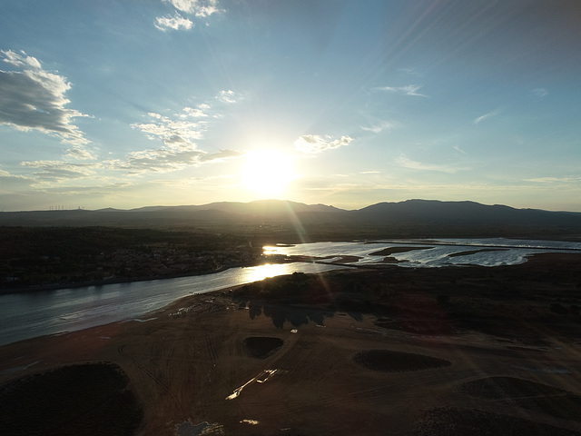 Vue de drone La plage des Coussoules La Franquie