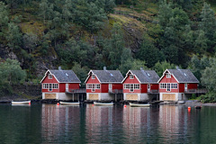 Four fishing cottages near Flåm