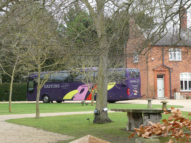 Eastons Coaches BD18 TNN at Chippenham Park near Newmarket - 22 Feb 2022 (P1100797)