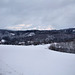 Blick vom Schanzenweg über das verschneite Felderbachtal (Hattingen) / 15.01.2024