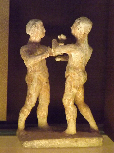 Boxers Terracotta Figurine in the Louvre, June 2013