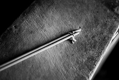 Chopsticks on a chopping board