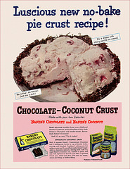 Bakers Chocolate & Coconut Ad, 1953