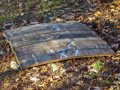 Recycling old oak Balvenie Malt Whisky barrel staves into a replacement manhole cover!