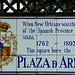 Inschrift am Park (Jackson Square)