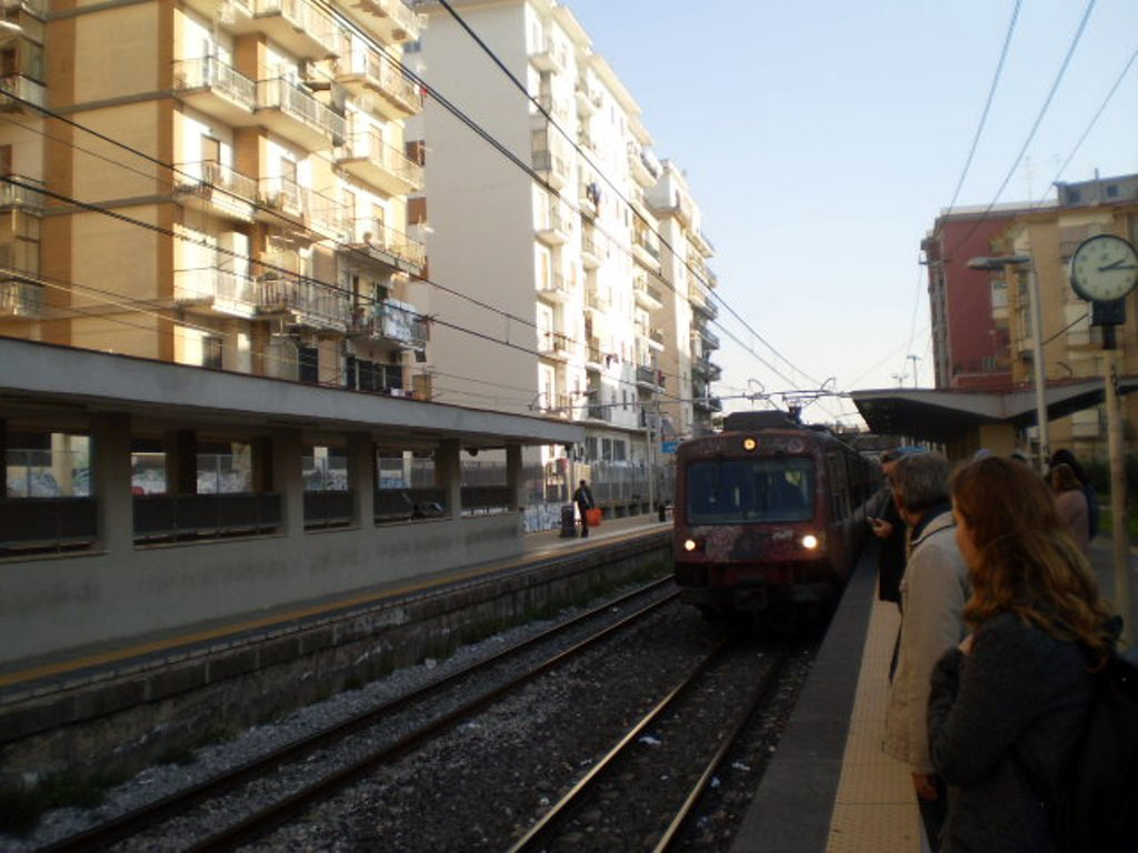Regional train bound to Naples.