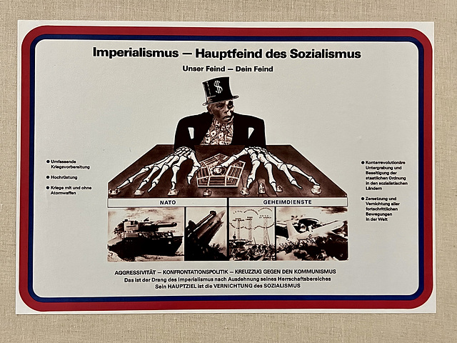 Leipzig 2025 – Gedenkstätte Museum in der „Runden Ecke“ – Propaganda material