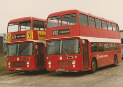 Eastern Counties OPW 182P and TEX 405R  - Mar 1983
