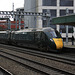 Class 800 arrives at Cardiff