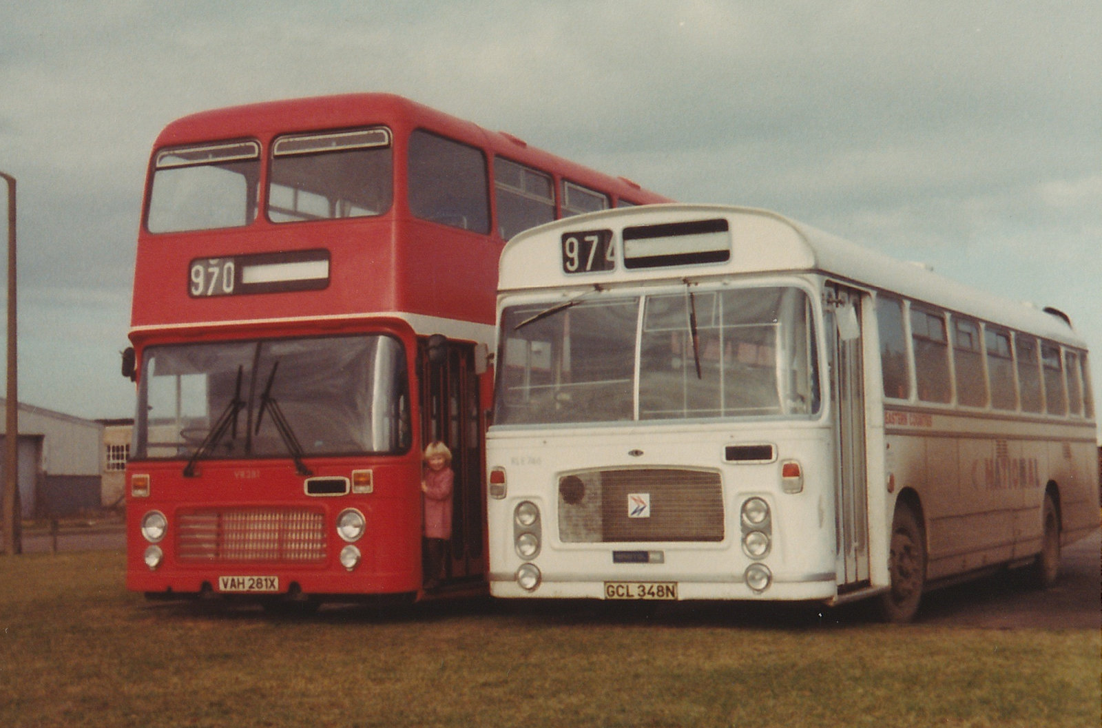 Eastern Counties VAH 281X and GCL 348N - Feb 1982