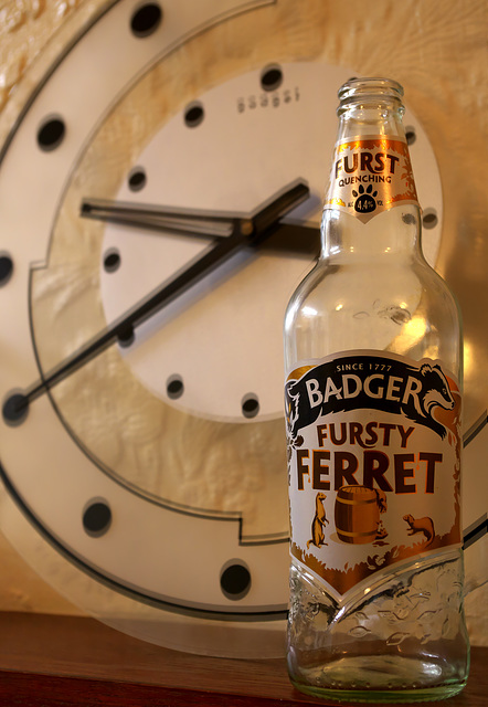 Badger Fursty Ferret with Clock