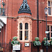 Detail of former house on the corner of Kensington Court, Kensington, London