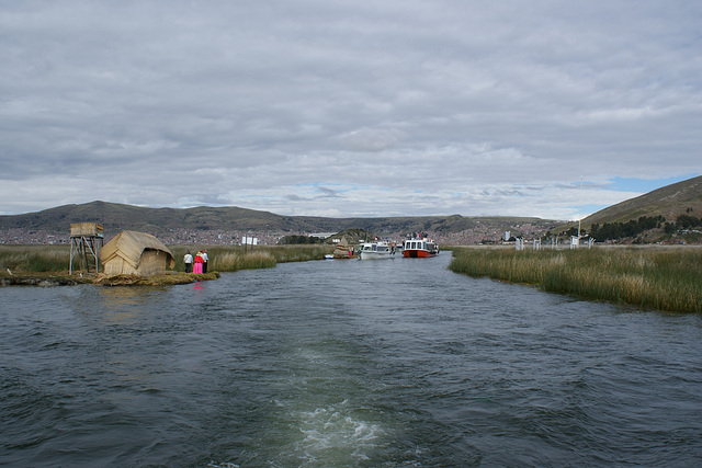 Approaching The Uros Islands