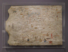 Maritime Map of Mediterranean in the Metropolitan Museum of Art, February 2020