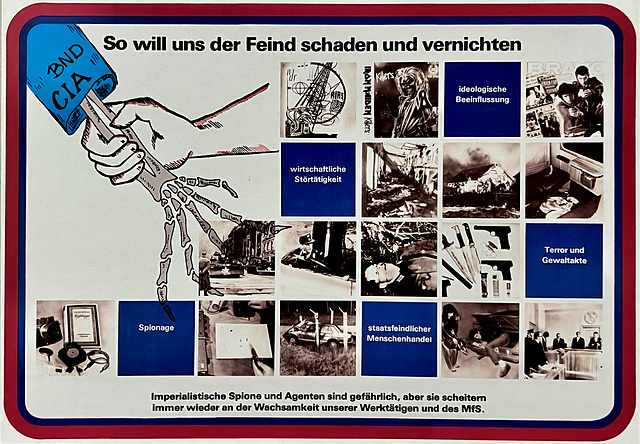 Leipzig 2025 – Gedenkstätte Museum in der „Runden Ecke“ – Propaganda material