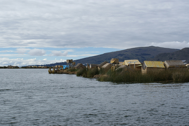 Sailing Near The Uros Islands