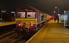 Class 66 at Ninian Park Stn