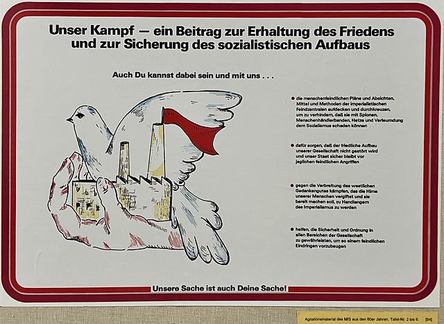 Leipzig 2025 – Gedenkstätte Museum in der „Runden Ecke“ – Propaganda material