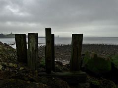 Dull Dark Day On The Beach