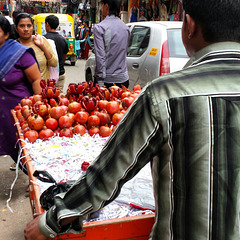 Pomegranate seller